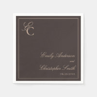 Elegante Boda Clásica Marrón