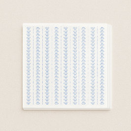 Servilleta De Papel Elegante Boda costero náutico de la concha azul