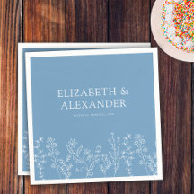 Elegante Boda de Flor Silvestre Periwinkle