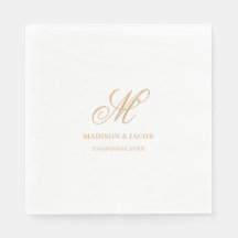 Elegante Boda de Monograma