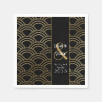Elegante Boda de oro del Gatsby Art Deco de los añ