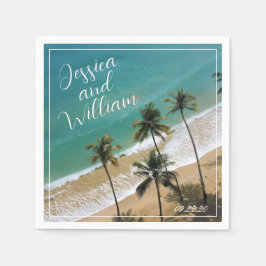 Servilleta De Papel Elegante Boda de verano