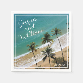 Servilleta De Papel Elegante Boda de verano