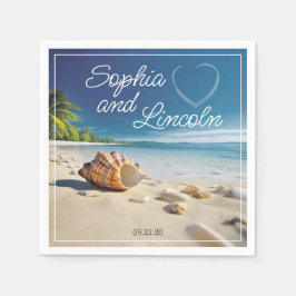 Servilleta De Papel Elegante Boda de verano