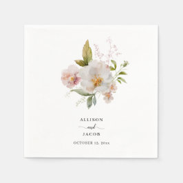 Servilleta De Papel Elegante Boda del Boho Wildflower