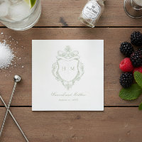 Elegante Boda Escudo de pájaros de la Chinoiserie 