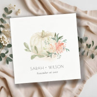 Elegante Boda floral de calabaza blanca suave Rubo