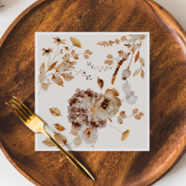 Servilleta De Papel Elegante Boda floral de Woodland Fall