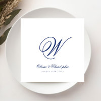 Elegante Boda inicial de apellido clásico