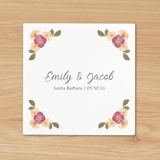 Servilleta De Papel Elegante Boda personalizado de la Moda del Boho de (Subido por el creador)