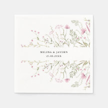 Elegante Boda Pink Wild Floral