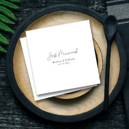 Servilleta De Papel Elegante Boda "recién casado" - Personalizado