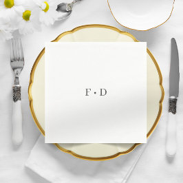 Servilleta De Papel Elegante Boda Simple Papel Napkins
