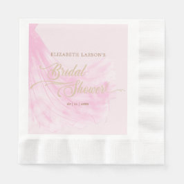 Servilleta De Papel Elegante Boda suave rosa vestido suave ducha de no