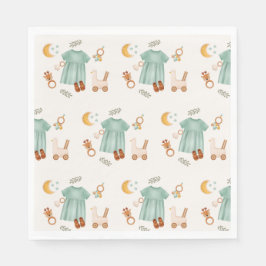 Servilleta De Papel Elegante Boho Baby Clothes Baby Shower