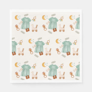Servilleta De Papel Elegante Boho Baby Clothes Baby Shower