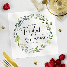 Servilleta De Papel Elegante Bridal Shower de Verdor