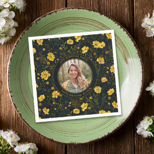 Servilleta De Papel Elegante Buttercup Flowers Fiesta de cumpleaños