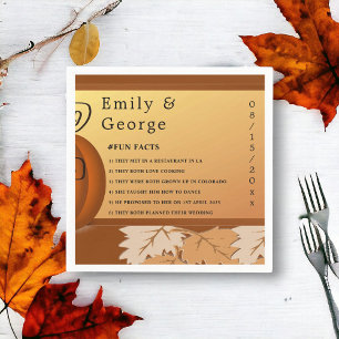 Servilleta De Papel Elegante Caída Rústica Sale Boda Floral Otoño