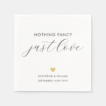 Elegante caligrafía Nada Fancy Sólo Amo