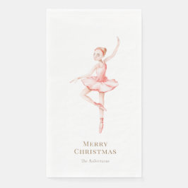 Servilleta De Papel Elegante Cascanueces Bailarina Navidad