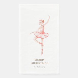 Servilleta De Papel Elegante Cascanueces Bailarina Navidad