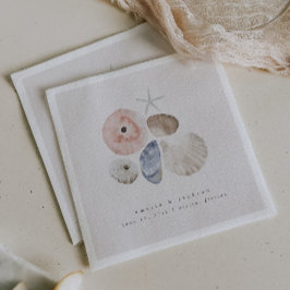 Servilleta De Papel Elegante Cocktail Napkins Beach Wedding
