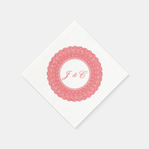 Servilleta De Papel Elegante cóctel de corales