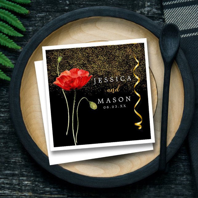 Servilleta De Papel Elegante cóctel mágico de Boda de flores (Subido por el creador)