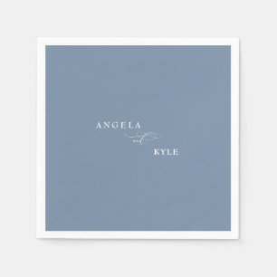 Servilleta De Papel Elegante cóctel Personalizado Periwinkle