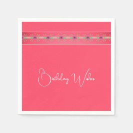 Servilleta De Papel Elegante con acento floral