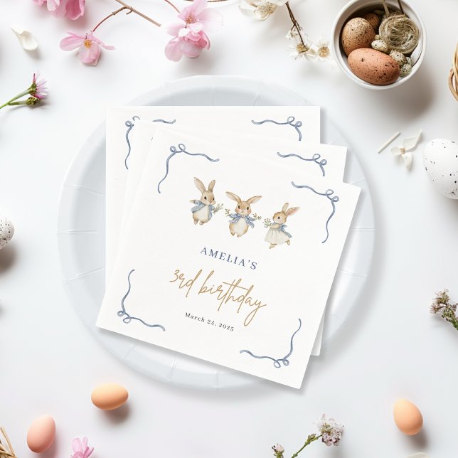 Servilleta De Papel Elegante conejito lindo Fiesta de Pascua por terce (Subido por el creador)