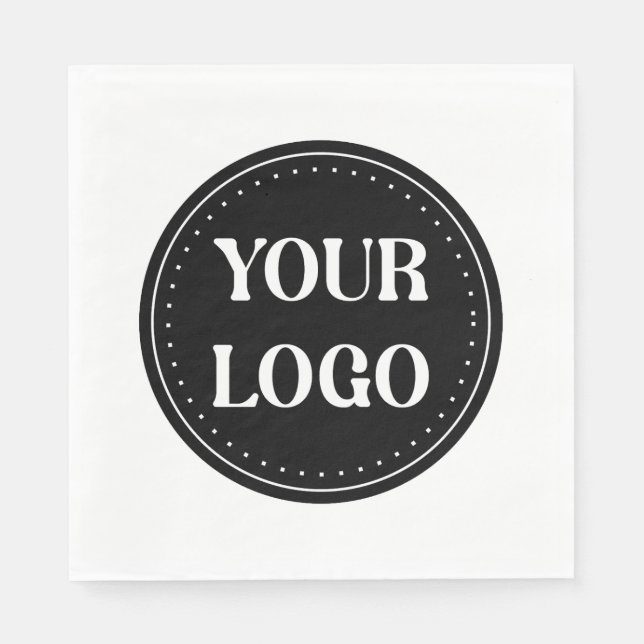 Servilleta De Papel Elegante, contemporáneo, refinado y personalizable (Anverso)