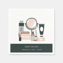 Elegante cosmético de artistas de maquillaje gris