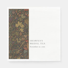 Servilleta De Papel Elegante cottage vintage té de ducha botánico otoñ