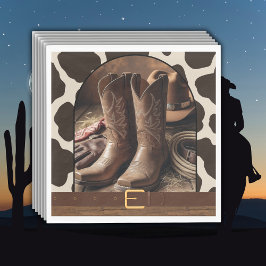 Servilleta De Papel Elegante Cowgirl Boots Baby Shower