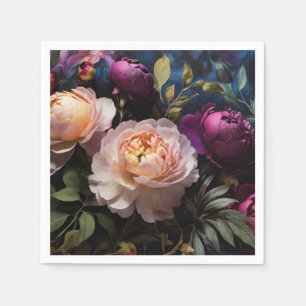 Servilleta De Papel Elegante cuadro floral vintage