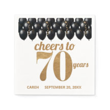 elegante cumpleaños 70