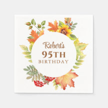 Elegante Cumpleaños Floral de Otoño 95