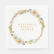 Elegante Daisy Wreath Bridal Shower