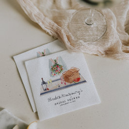 Servilleta De Papel Elegante degustación de vinos | Ducha de novia pic