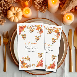 Servilleta De Papel Elegante Despedida de Soltera Bohemio Floral de Ot