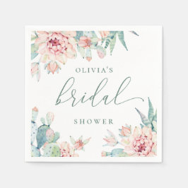 Servilleta De Papel Elegante Despedida de Soltera Boho Desierto | Flor