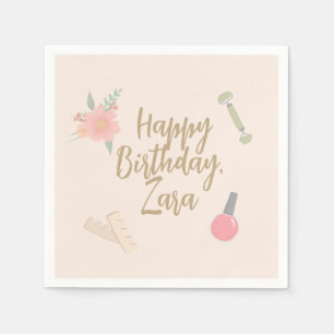 Servilleta De Papel Elegante diseño de Fiesta Spa