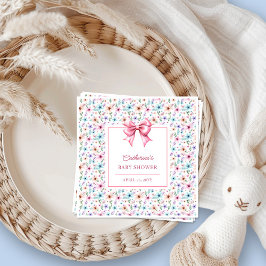 Servilleta De Papel Elegante diseño de flor de flores silvestres de co