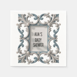 Servilleta De Papel Elegante ducha barroca para niños