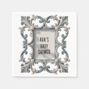 Servilleta De Papel Elegante ducha barroca para niños