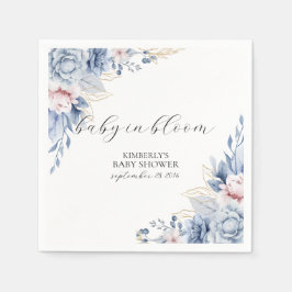 Servilleta De Papel Elegante ducha de bebé Boho Wildflower