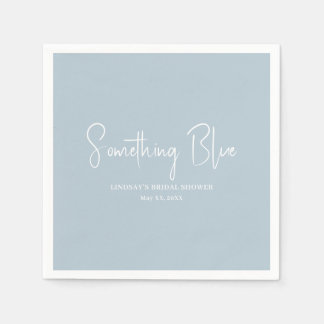 Servilleta De Papel Elegante ducha de boda azul claro