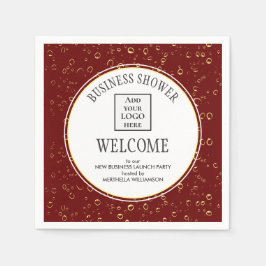 Servilleta De Papel Elegante DUCHA DE NEGOCIOS DE Borgoña